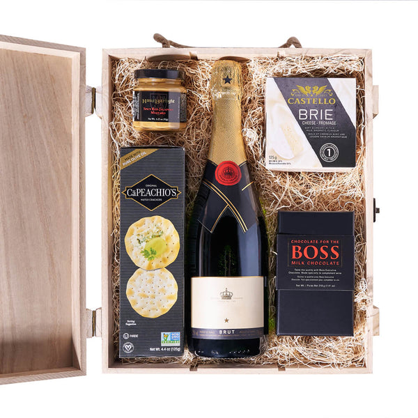 Snack & Champagne Gift Box