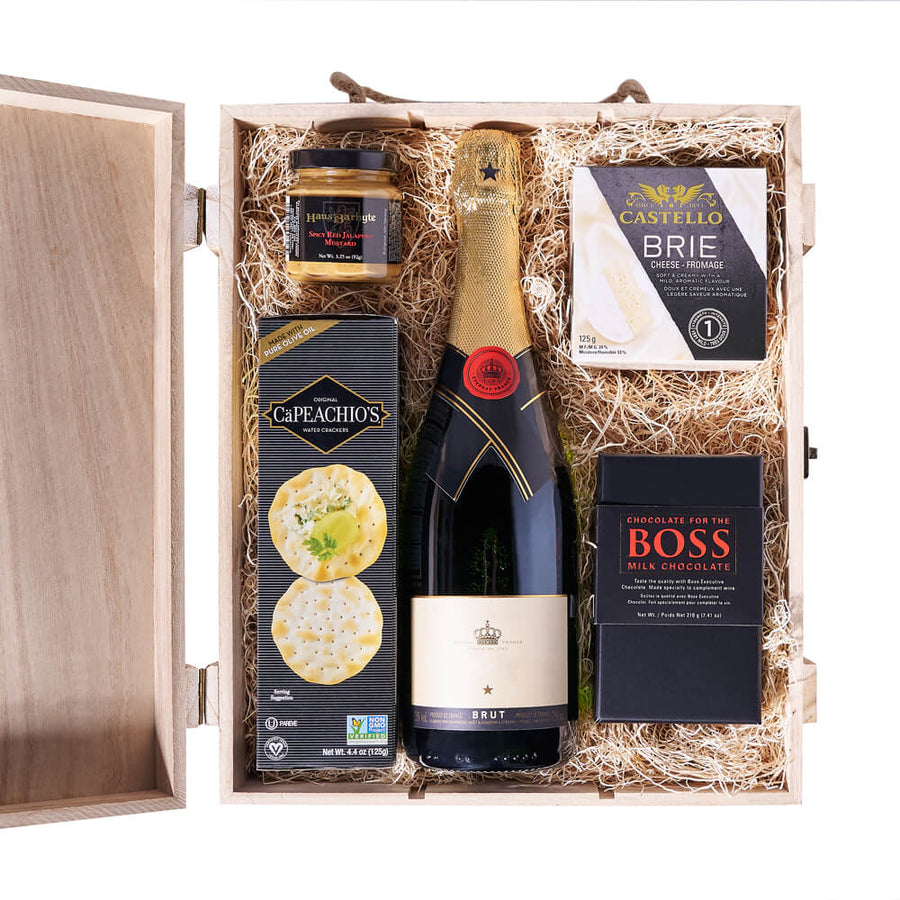 Snack & Champagne Gift Box