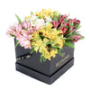 Spring Bloom Peruvian Lily Hat Box from Los Angeles Blooms - Mixed Floral Gift - Los Angeles Delivery.