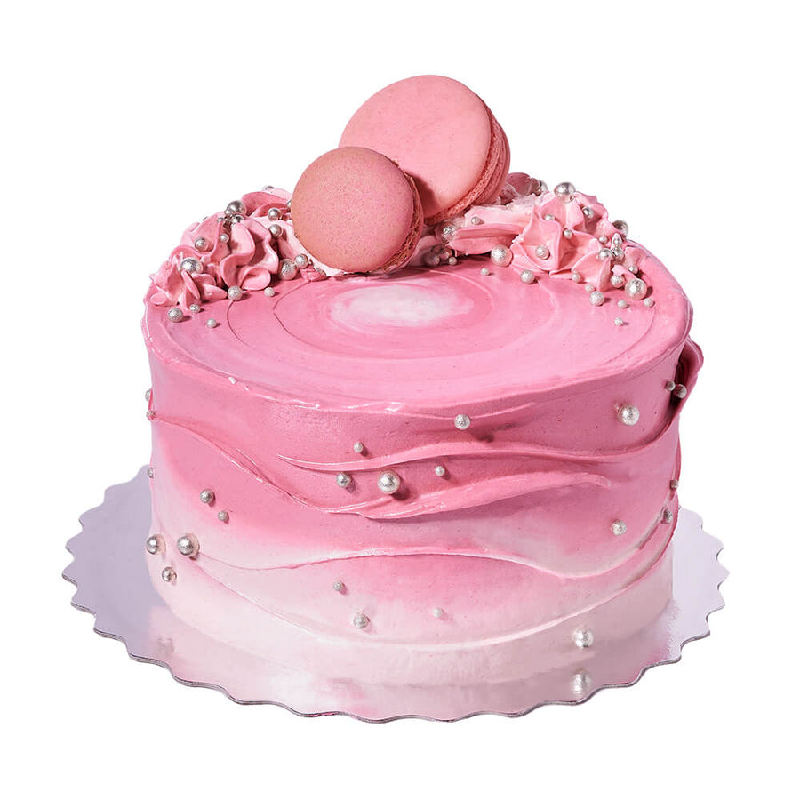 Stunning Strawberry Vanilla Cake, gourmet gift, gourmet, cake gift, cake Los Angeles Blooms