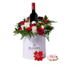 Touch of Canada Gift, wine gift, wine, flower gift, flower, cookie gift, cookie, canada day gift, canada day. Los Angeles Blooms