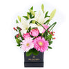 Vivid Mixed Floral Arrangement – Floral Gift Boxes– Los Angeles Blooms- Los Angeles Delivery
